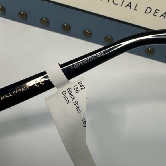 💯 - Authentic Gucci Grey Shield Unisex Sunglasses GG1369S 001 - Picture 3 of 11